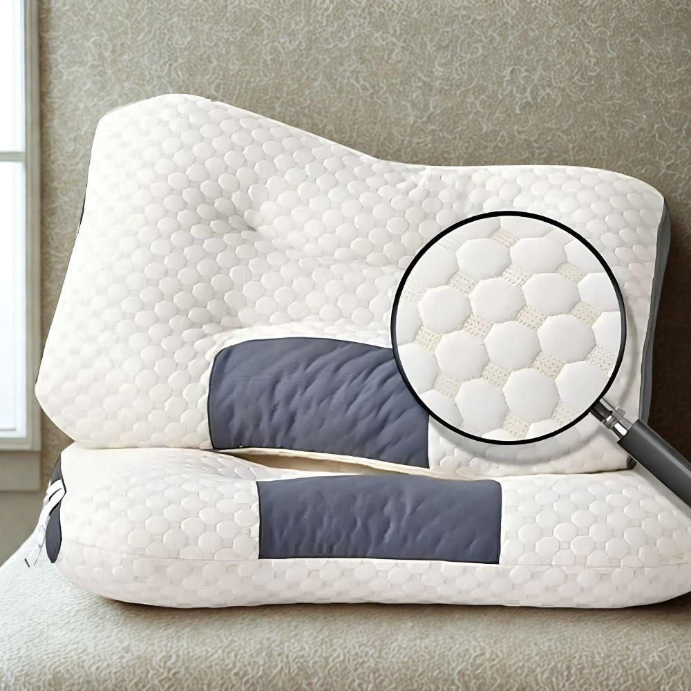 Almohada Ortopédica Cervical Premium – Descanso Tipo Hotel y Alivio del Dolor de Cuello